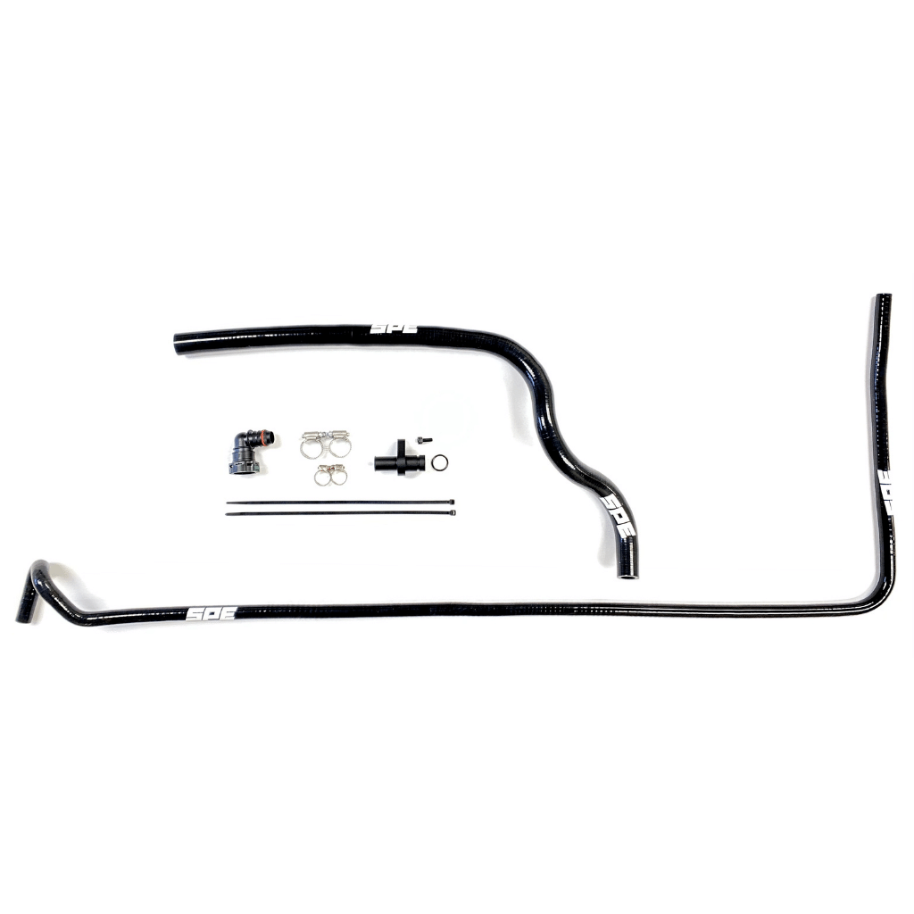 SPE Motorsport 6.7 Powerstroke Coolant Hose Reroute Kit all lines