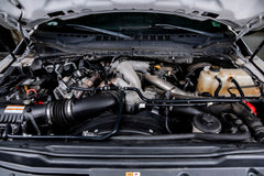 SPE 6.7L Powerstroke degas hose kit - installed view