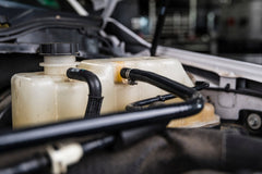 SPE 6.7L Powerstroke degas hose kit - installed view