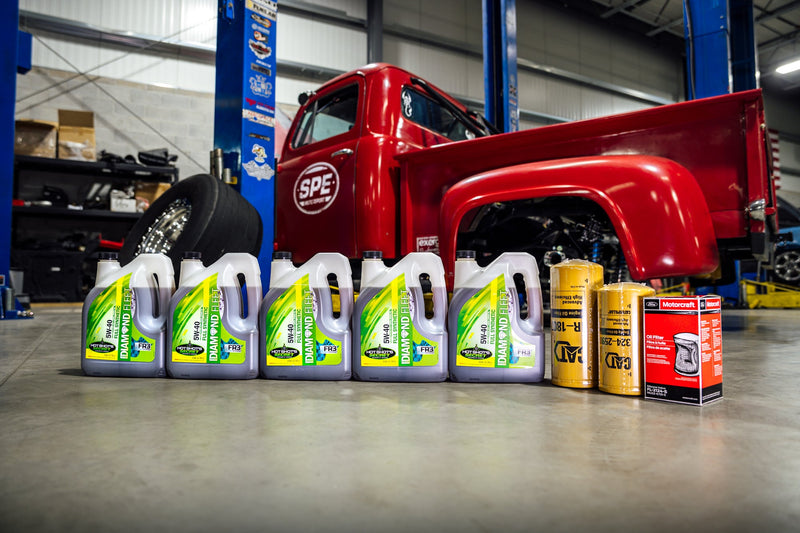 6.7 ford powerstroke diesel oil change kit 5-w40 synthetic cat filter motorcraft