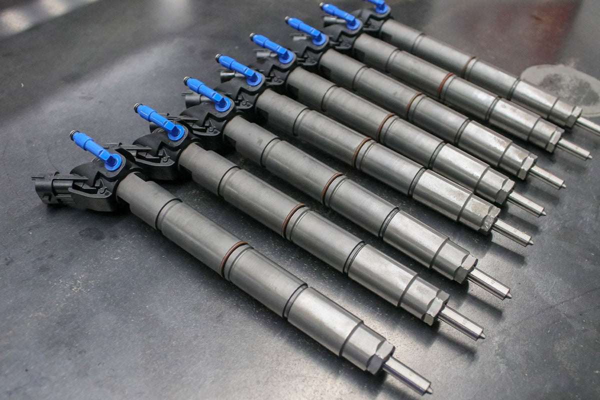 Ford Powerstroke 15-19 6.7L Reman Injector Set 100% Over Dynomite Diesel